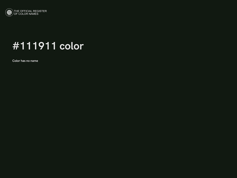 #111911 color image