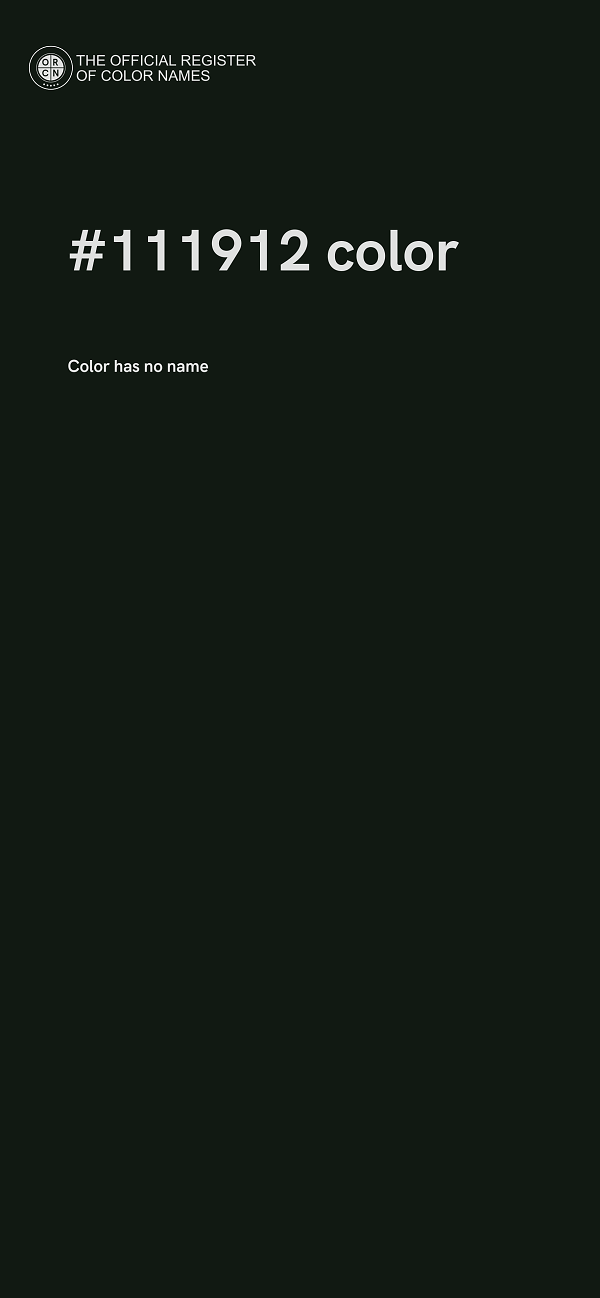 #111912 color image