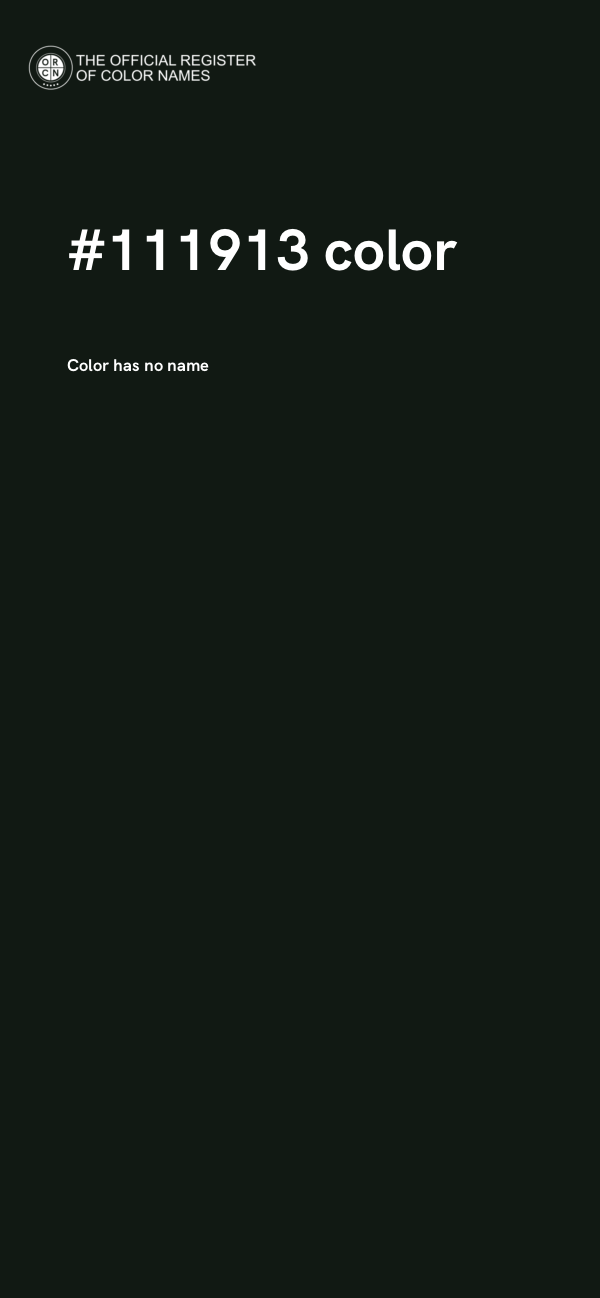 #111913 color image