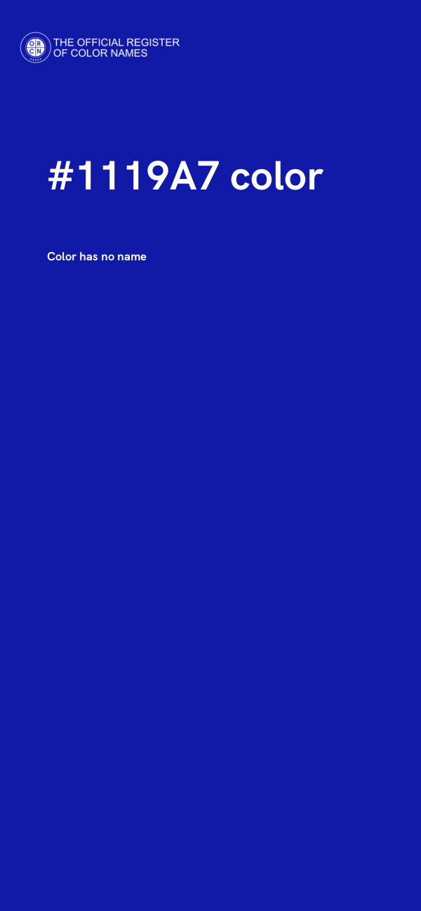 #1119A7 color image