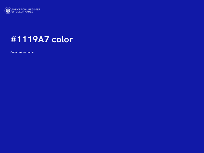 #1119A7 color image