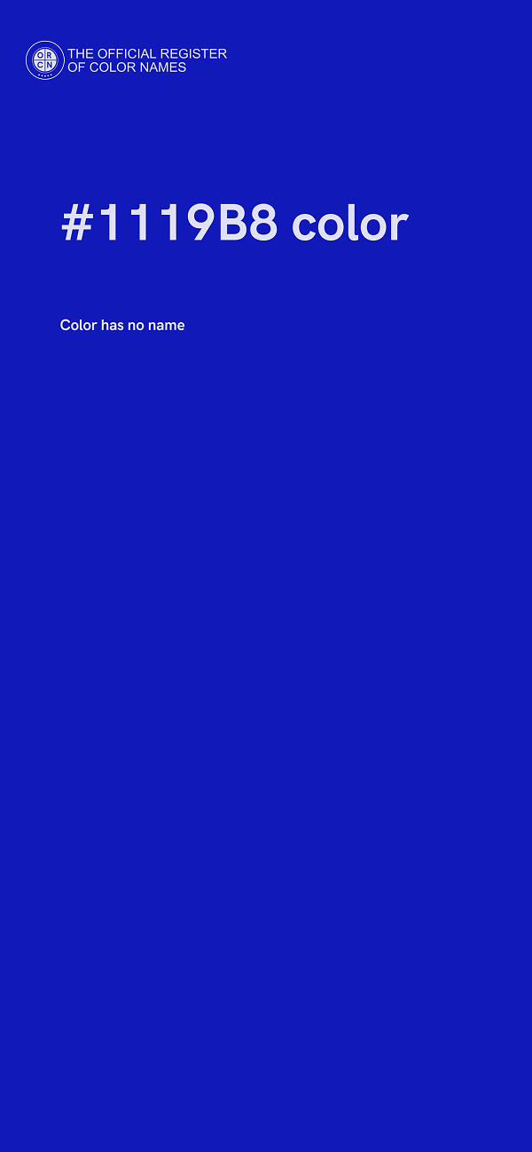 #1119B8 color image