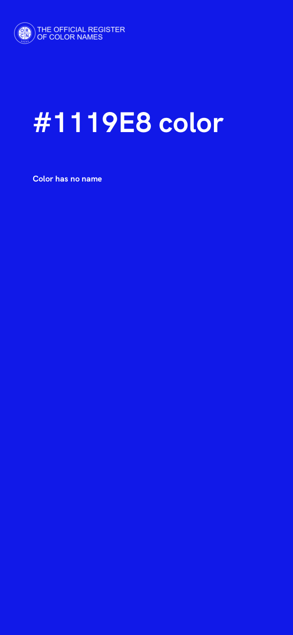 #1119E8 color image