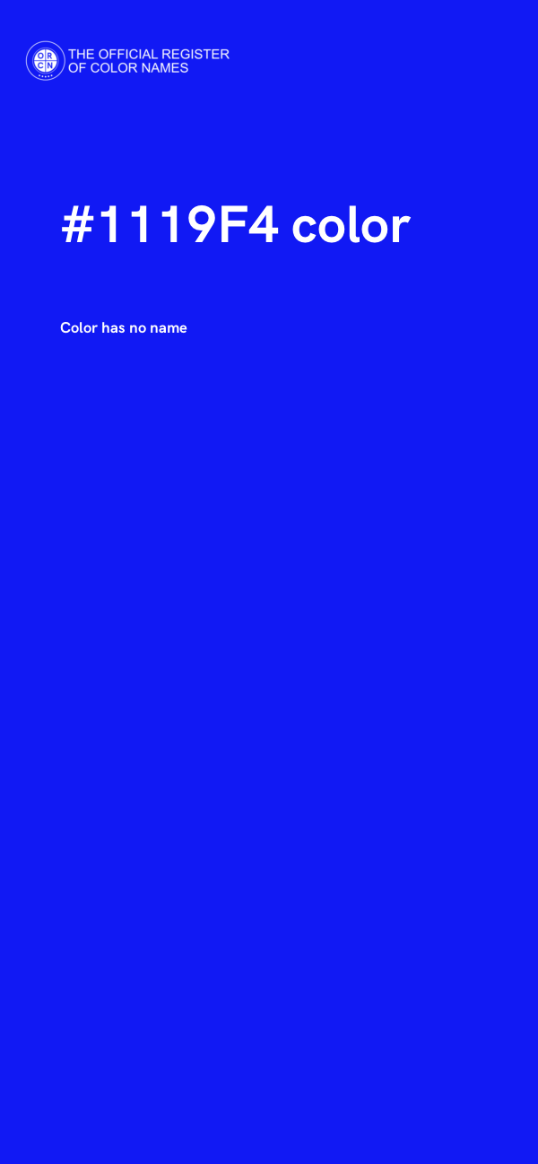 #1119F4 color image