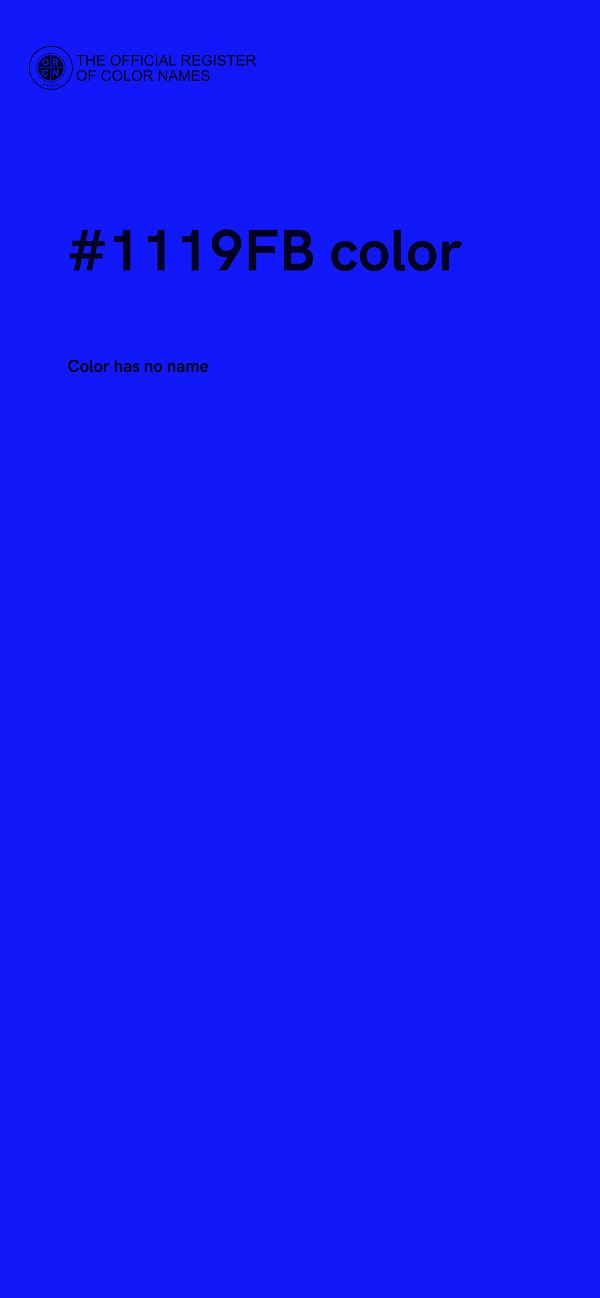 #1119FB color image