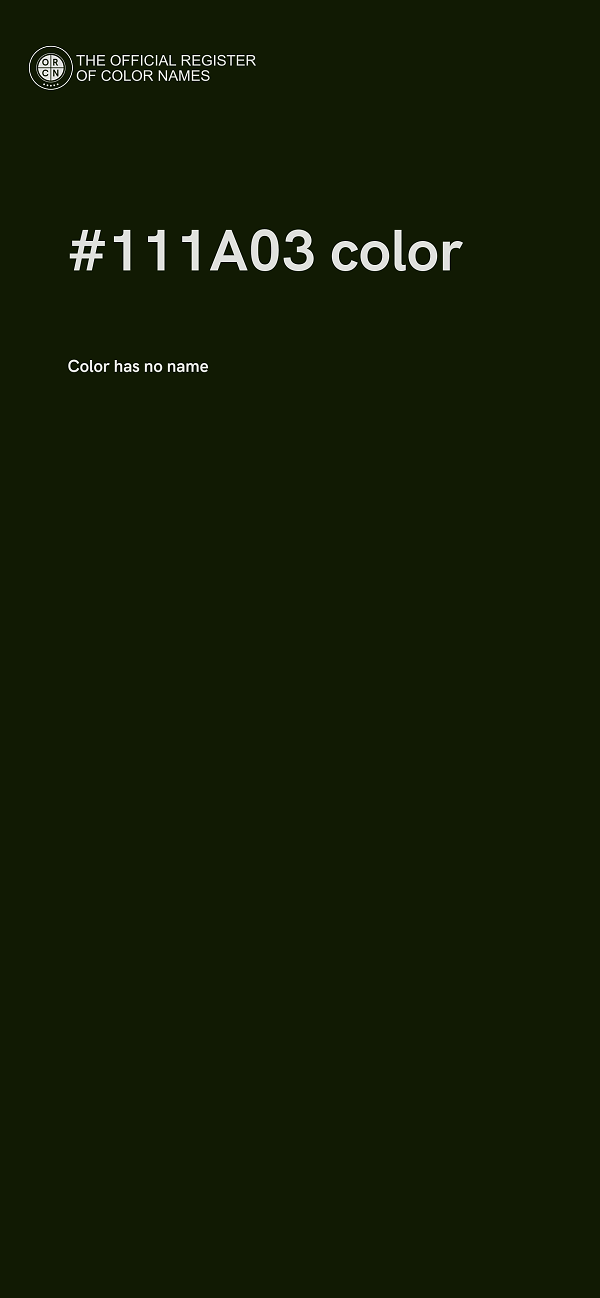 #111A03 color image