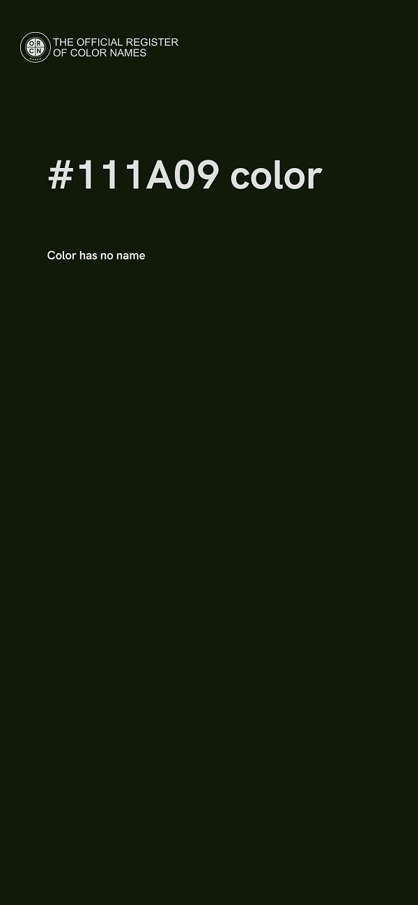 #111A09 color image
