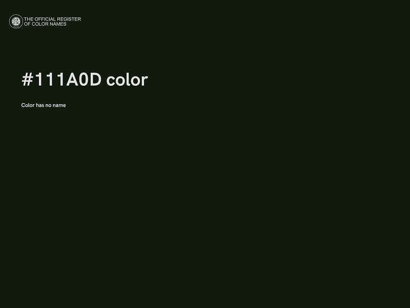 #111A0D color image