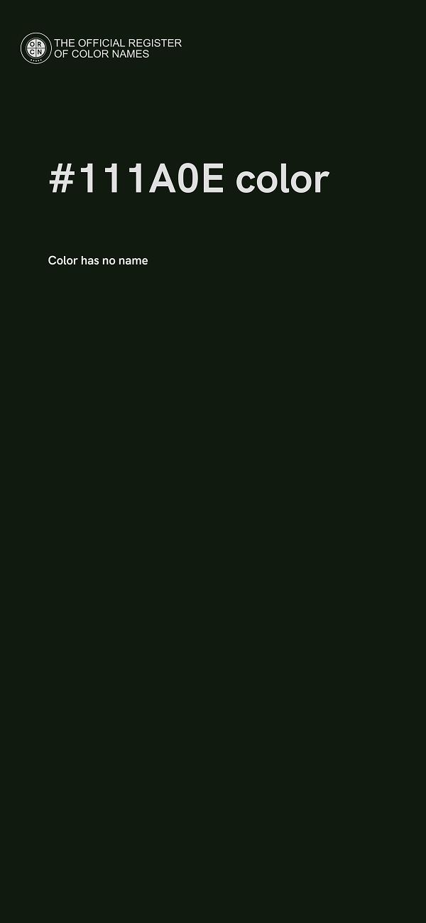 #111A0E color image