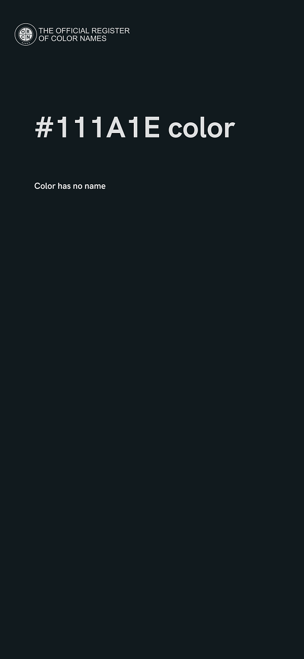 #111A1E color image