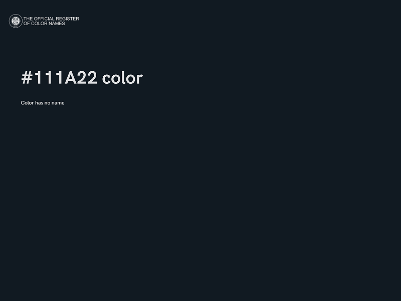 #111A22 color image