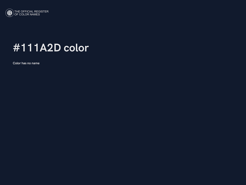 #111A2D color image