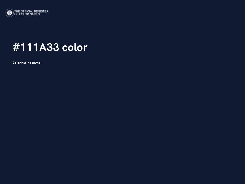 #111A33 color image