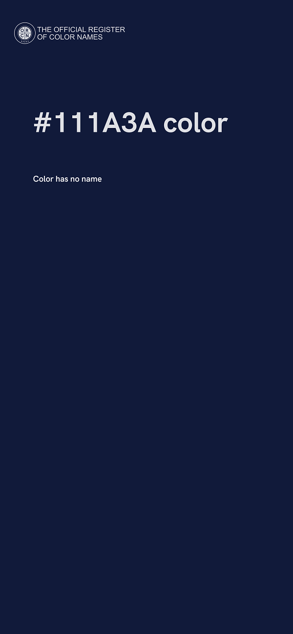 #111A3A color image