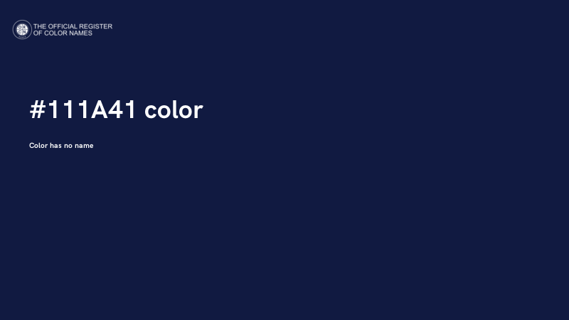 #111A41 color image