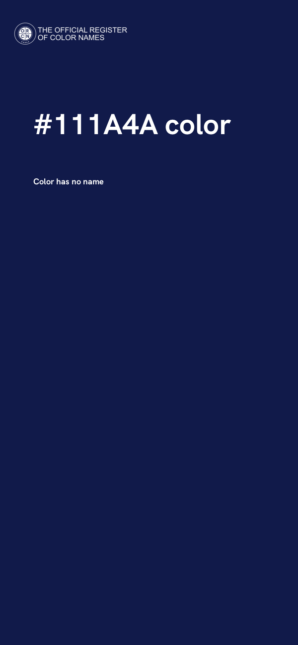 #111A4A color image