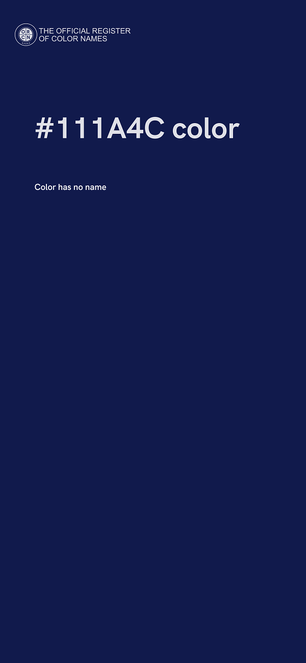 #111A4C color image