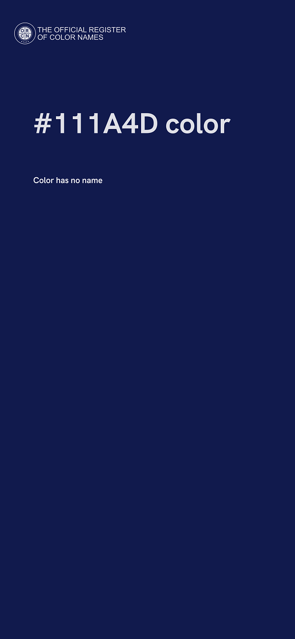 #111A4D color image