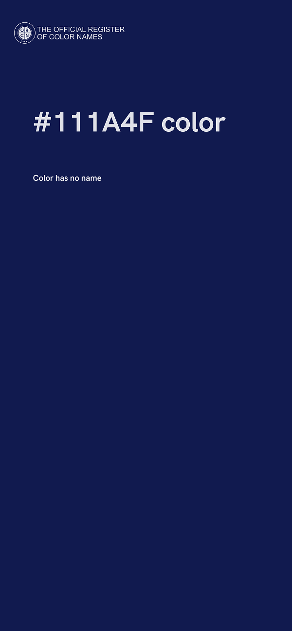 #111A4F color image