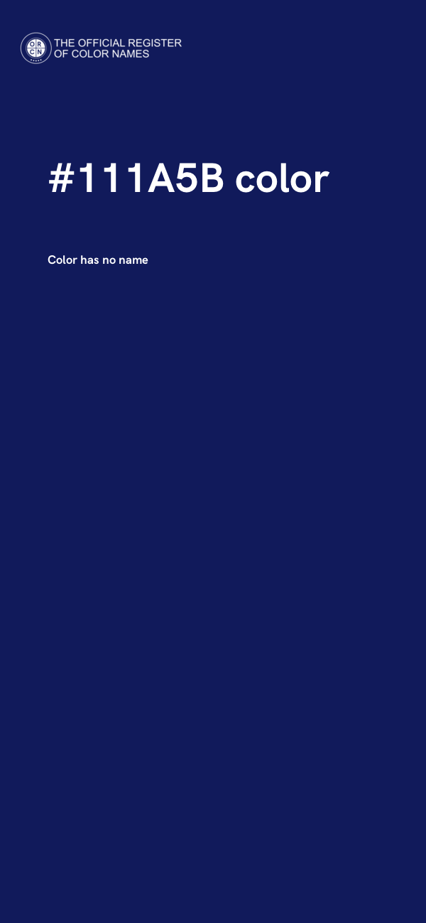 #111A5B color image