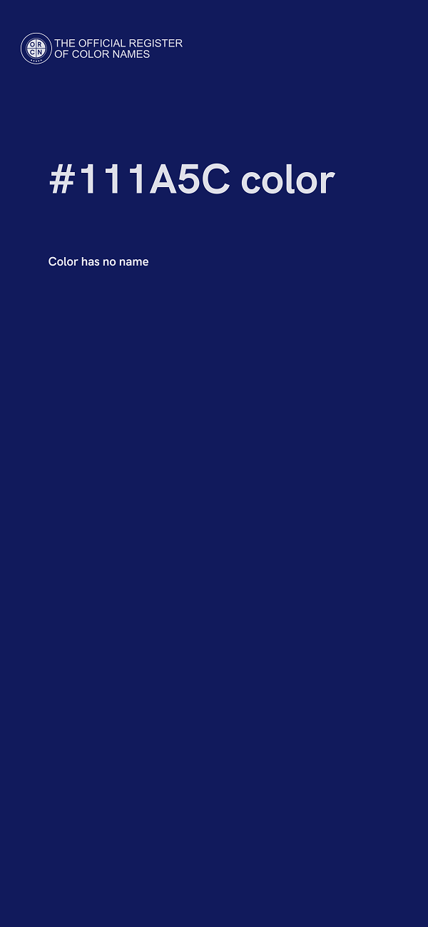 #111A5C color image