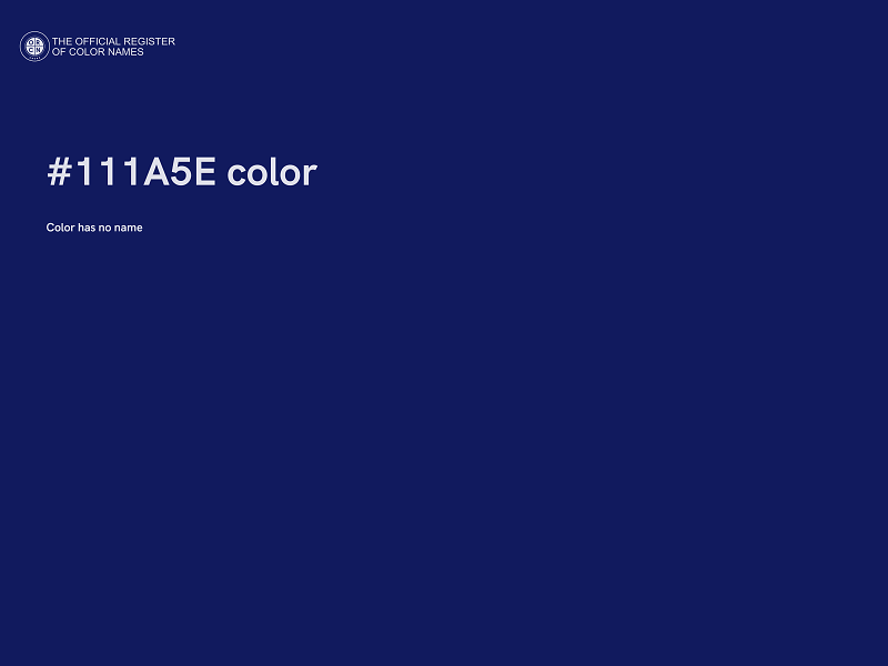 #111A5E color image