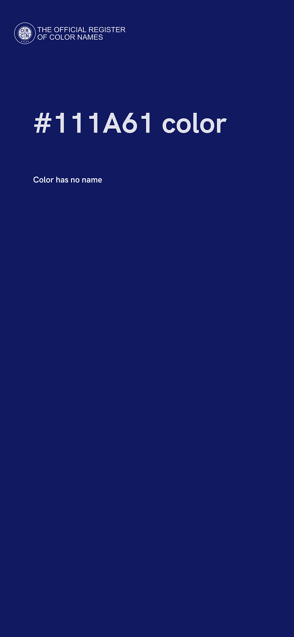 #111A61 color image