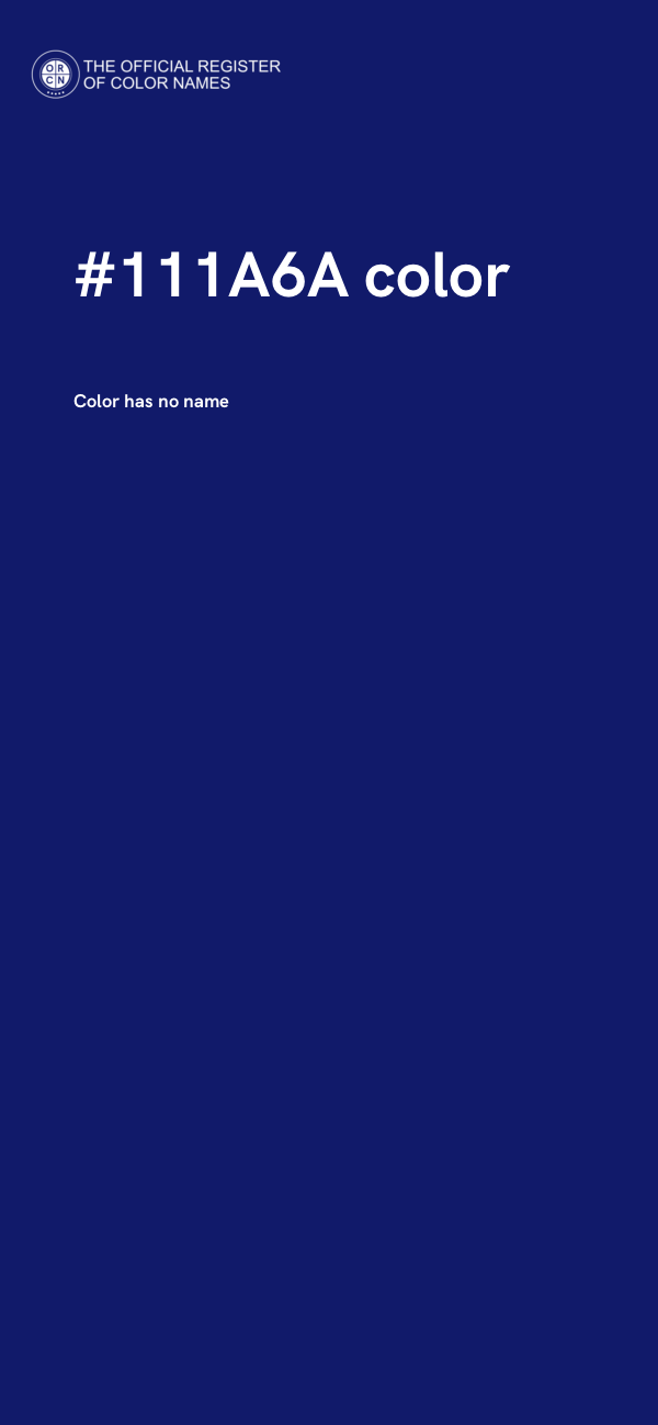 #111A6A color image