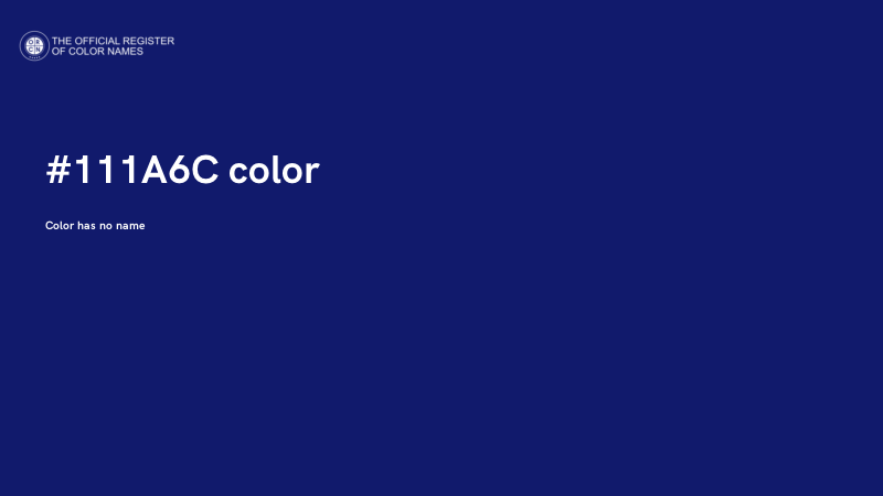 #111A6C color image