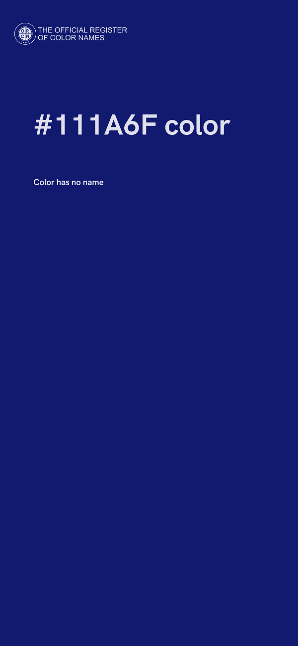 #111A6F color image