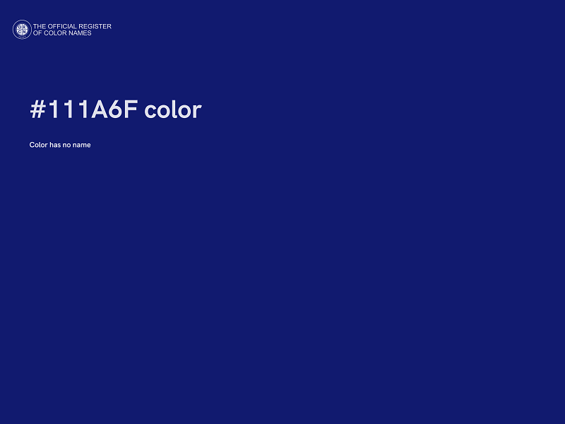#111A6F color image