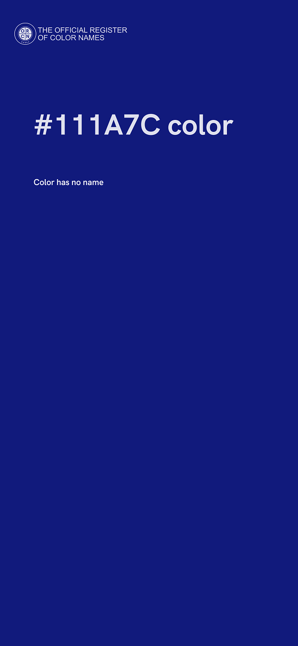 #111A7C color image
