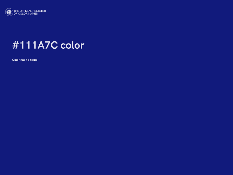 #111A7C color image