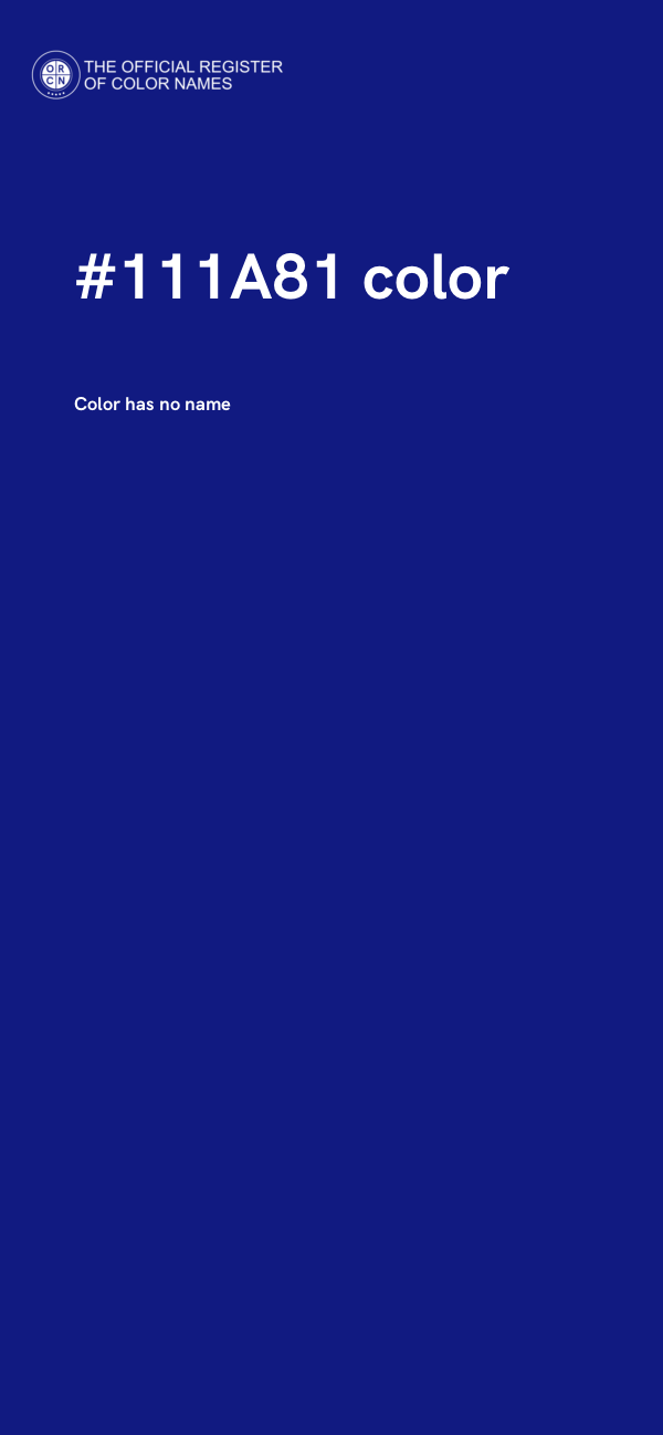 #111A81 color image