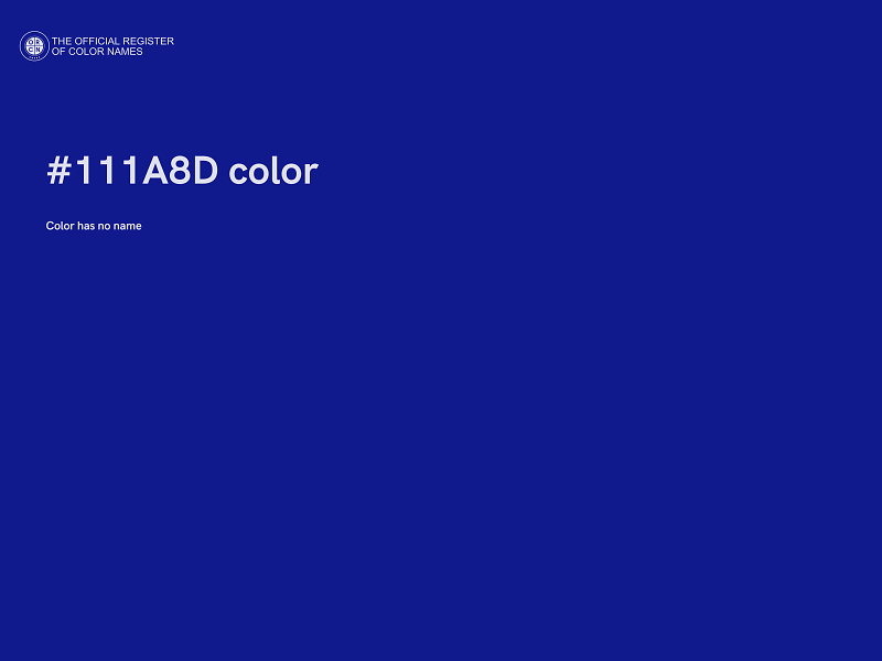 #111A8D color image