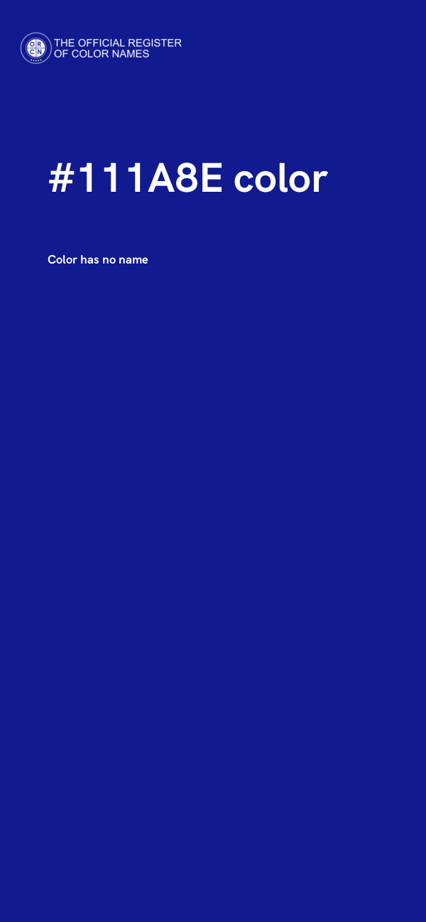 #111A8E color image