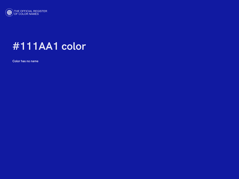 #111AA1 color image