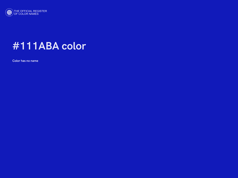 #111ABA color image