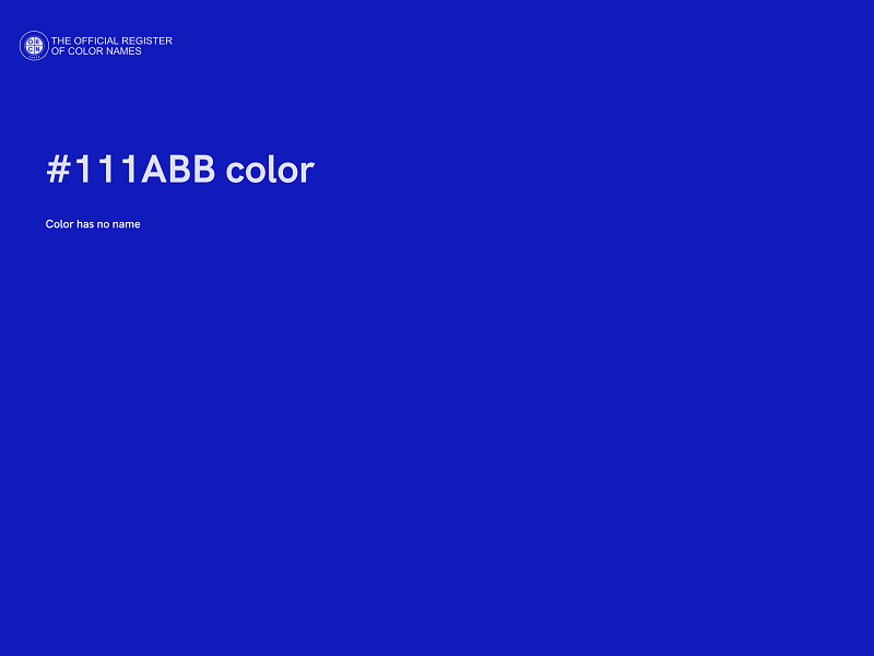 #111ABB color image