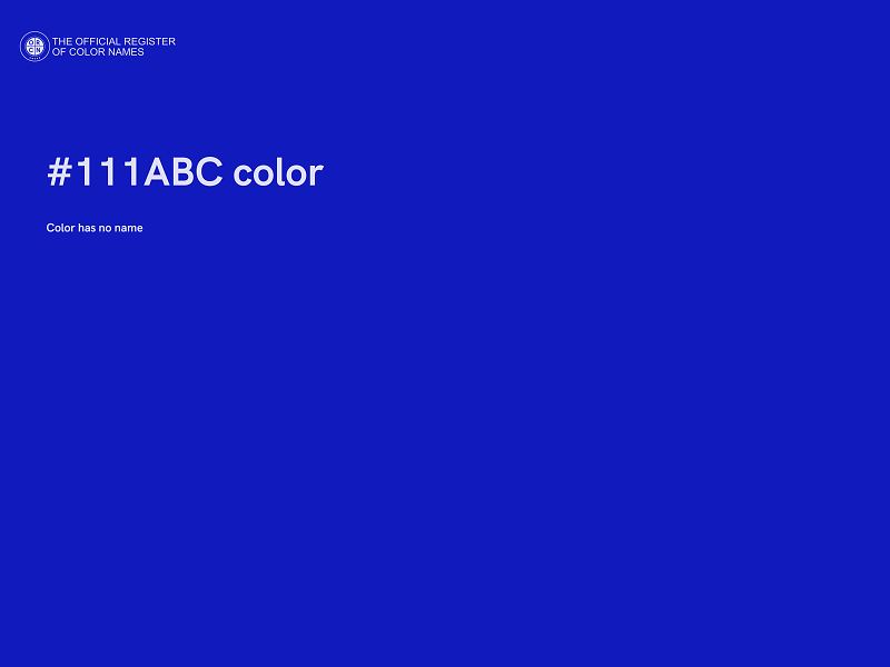 #111ABC color image