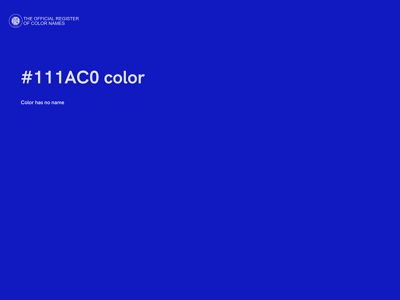 #111AC0 color image