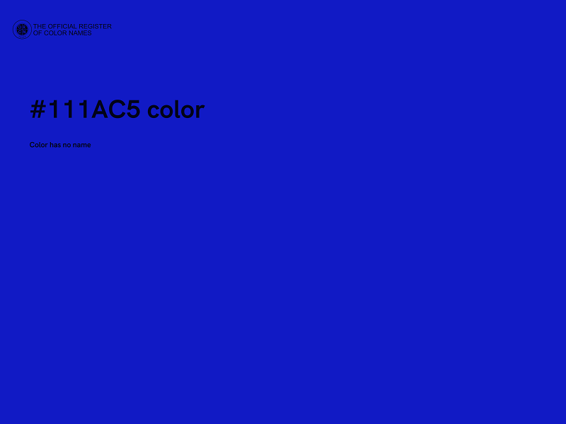 #111AC5 color image