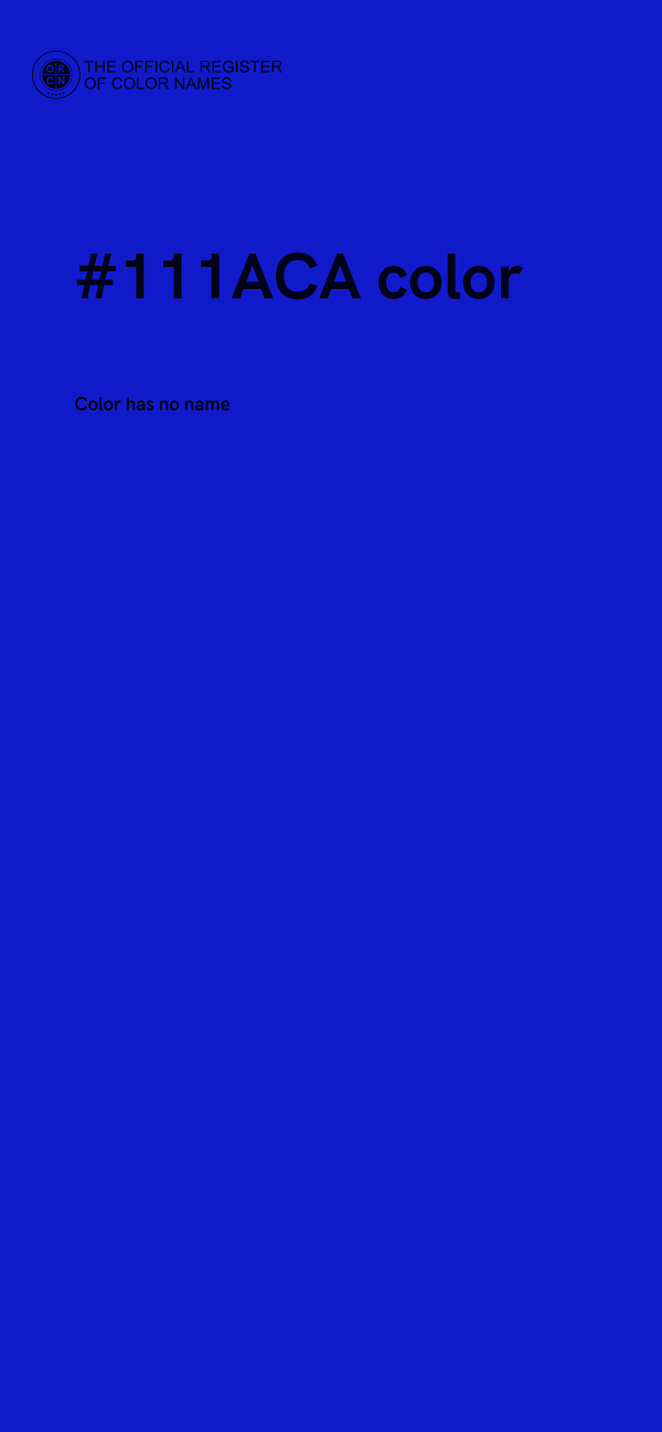 #111ACA color image
