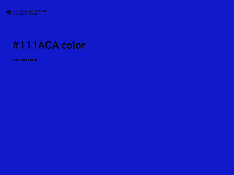 #111ACA color image
