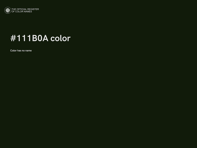 #111B0A color image