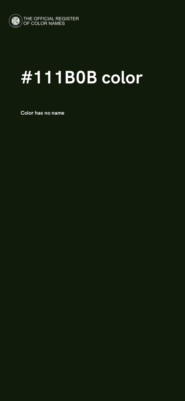 #111B0B color image