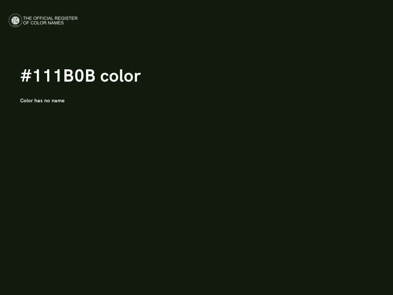 #111B0B color image