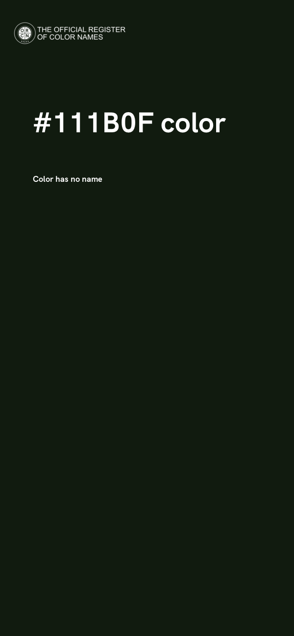 #111B0F color image