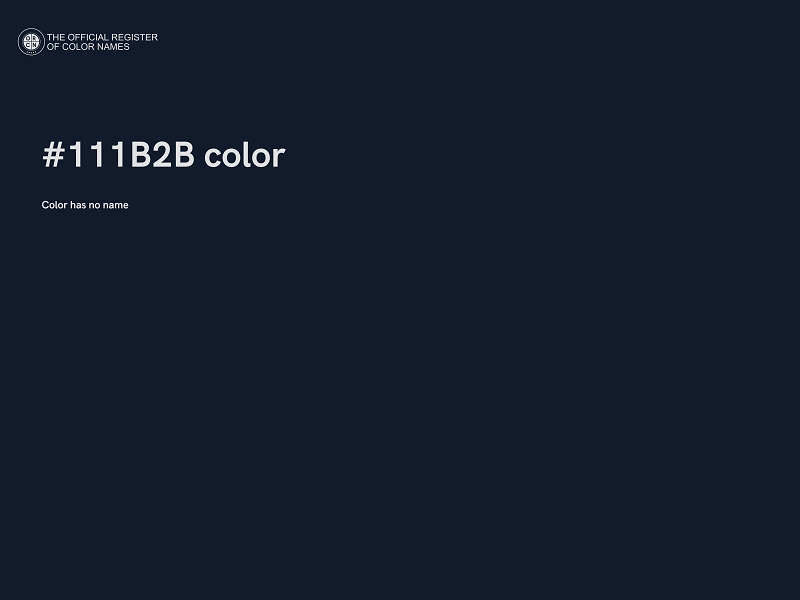 #111B2B color image
