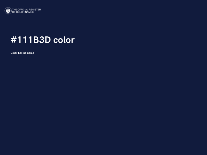 #111B3D color image
